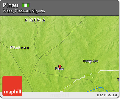 Physical 3D Map of Pinau