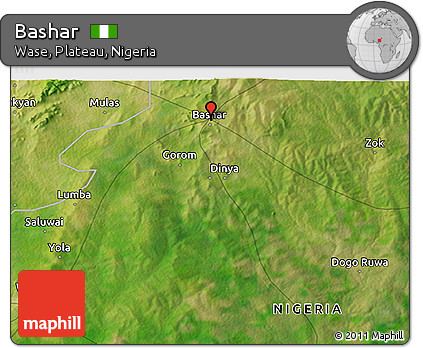 Satellite 3D Map of Bashar
