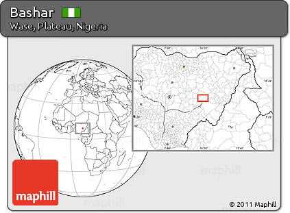 Blank Location Map of Bashar