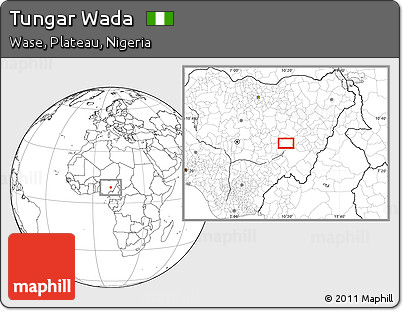 Blank Location Map of Tungar Wada