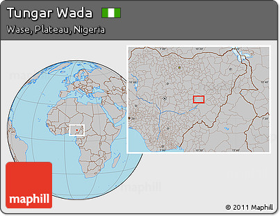 Gray Location Map of Tungar Wada