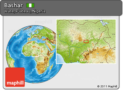 Physical Location Map of Bashar