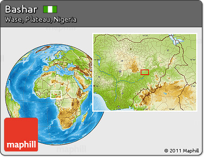 Physical Location Map of Bashar
