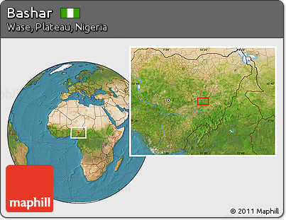 Satellite Location Map of Bashar