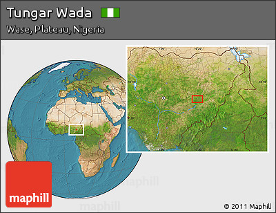 Satellite Location Map of Tungar Wada