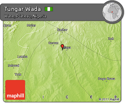 Physical Map of Tungar Wada