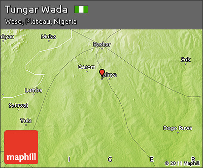 Physical Map of Tungar Wada