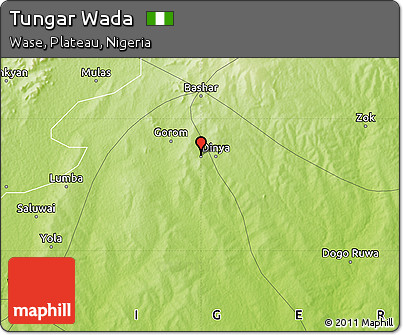 Physical Map of Tungar Wada