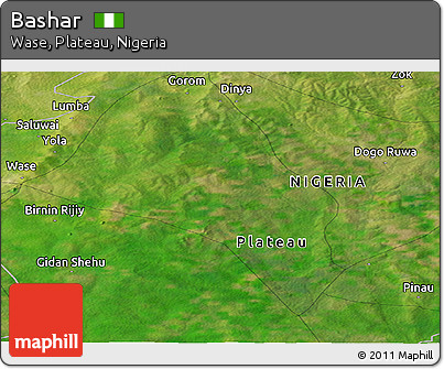 Satellite Panoramic Map of Bashar