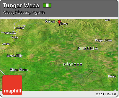 Satellite Panoramic Map of Tungar Wada