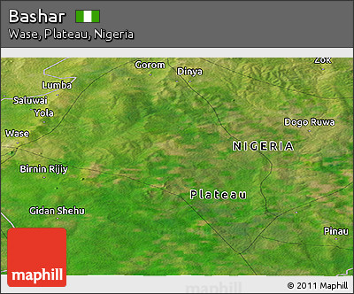 Satellite Panoramic Map of Bashar