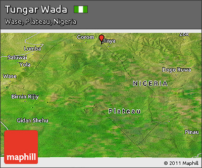 Satellite Panoramic Map of Tungar Wada