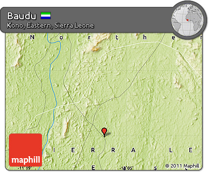 Physical Map of Baudu