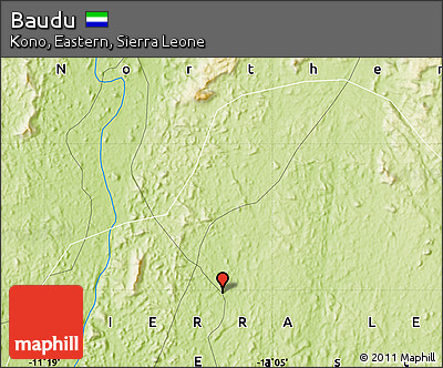 Physical Map of Baudu