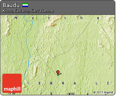 Physical Map of Baudu