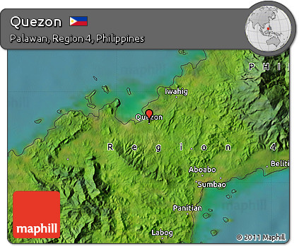 Satellite Map of Quezon