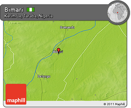 Physical 3D Map of Bimari