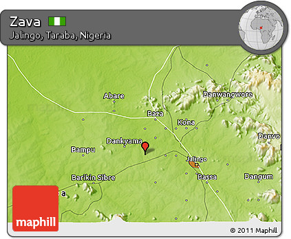 Physical 3D Map of Zava
