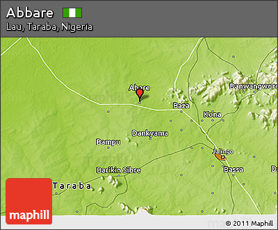 Physical 3D Map of Abbare