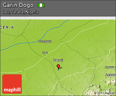 Physical 3D Map of Garin Dogo