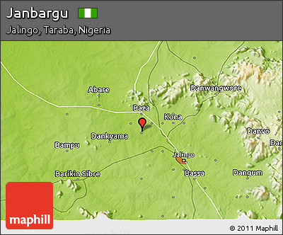 Physical 3D Map of Janbargu