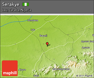 Physical 3D Map of Serakye