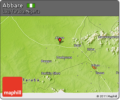 Physical 3D Map of Abbare