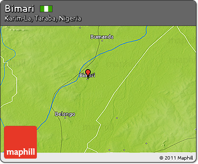 Physical 3D Map of Bimari
