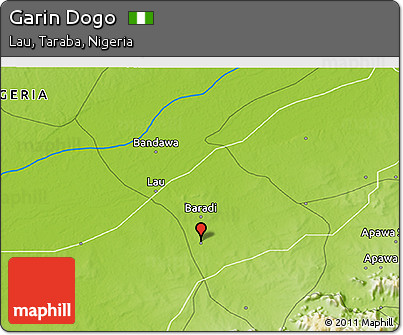 Physical 3D Map of Garin Dogo