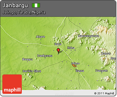 Physical 3D Map of Janbargu