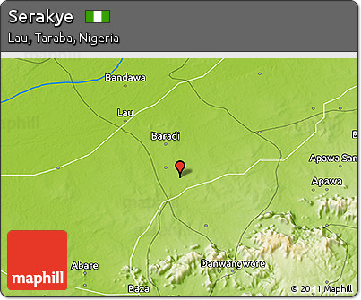 Physical 3D Map of Serakye