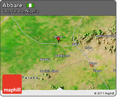 Satellite 3D Map of Abbare