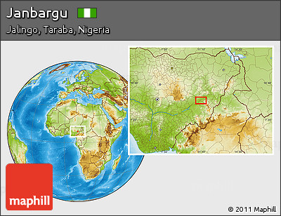 Physical Location Map of Janbargu