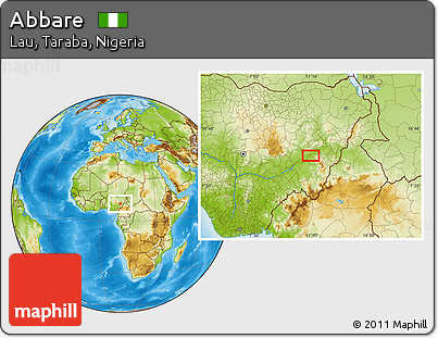 Physical Location Map of Abbare