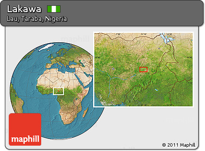 Satellite Location Map of Lakawa