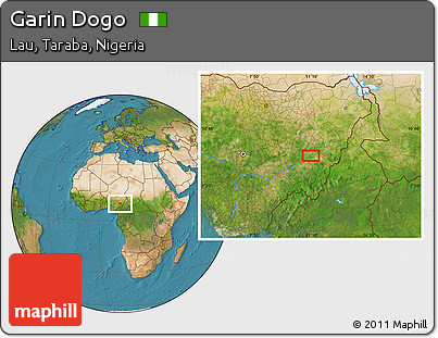 Satellite Location Map of Garin Dogo