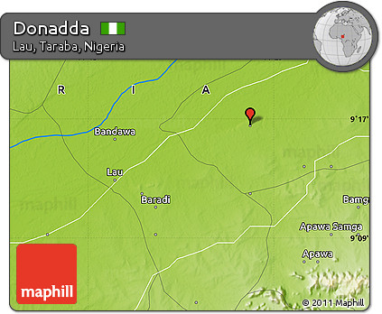 Physical Map of Donadda