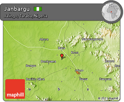 Physical Map of Janbargu