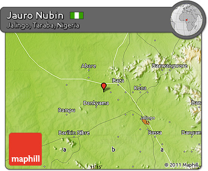 Physical Map of Jauro Nubin