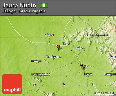 Physical Map of Jauro Nubin
