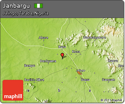 Physical Map of Janbargu