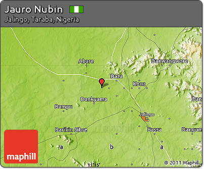 Physical Map of Jauro Nubin