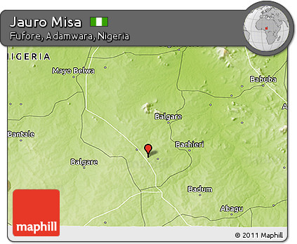 Physical 3D Map of Jauro Misa