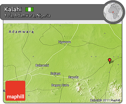 Physical 3D Map of Kalahi