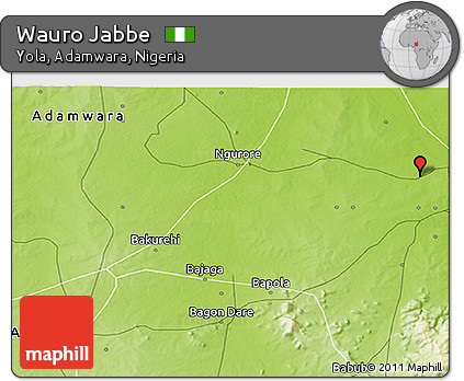 Physical 3D Map of Wauro Jabbe