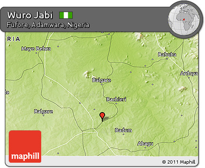 Physical 3D Map of Wuro Jabi