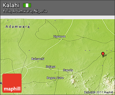 Physical 3D Map of Kalahi