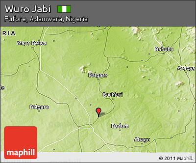 Physical 3D Map of Wuro Jabi