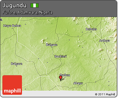 Physical 3D Map of Jugundu