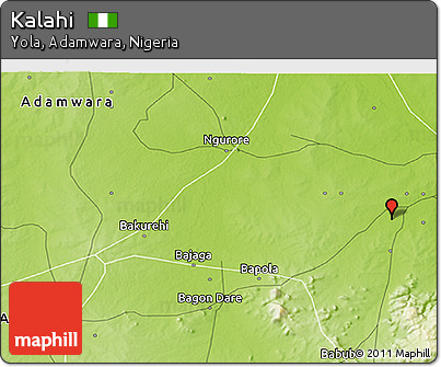 Physical 3D Map of Kalahi